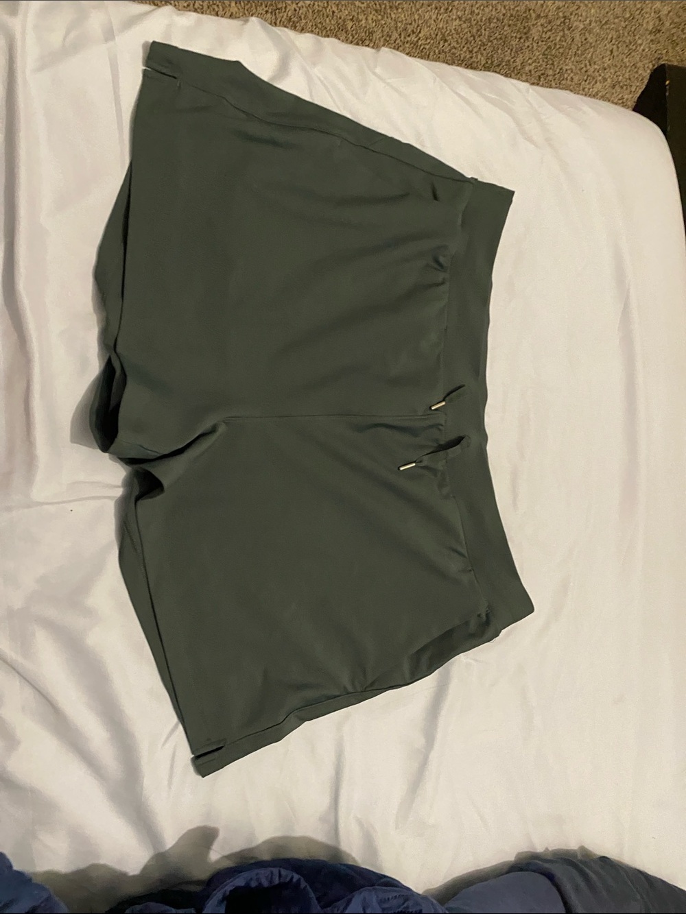 Old Navy Olive Green Skort-Style Stretch Shorts